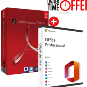Adobe Acrobat Pro 2021 + Office 2021 Professional Plus (BUNDLE)