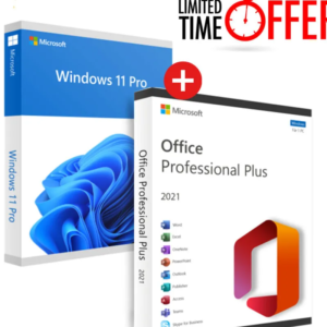 Microsoft Windows 11 Professional + Office 2021 Professional Plus (BUNDLE) – Product Key
